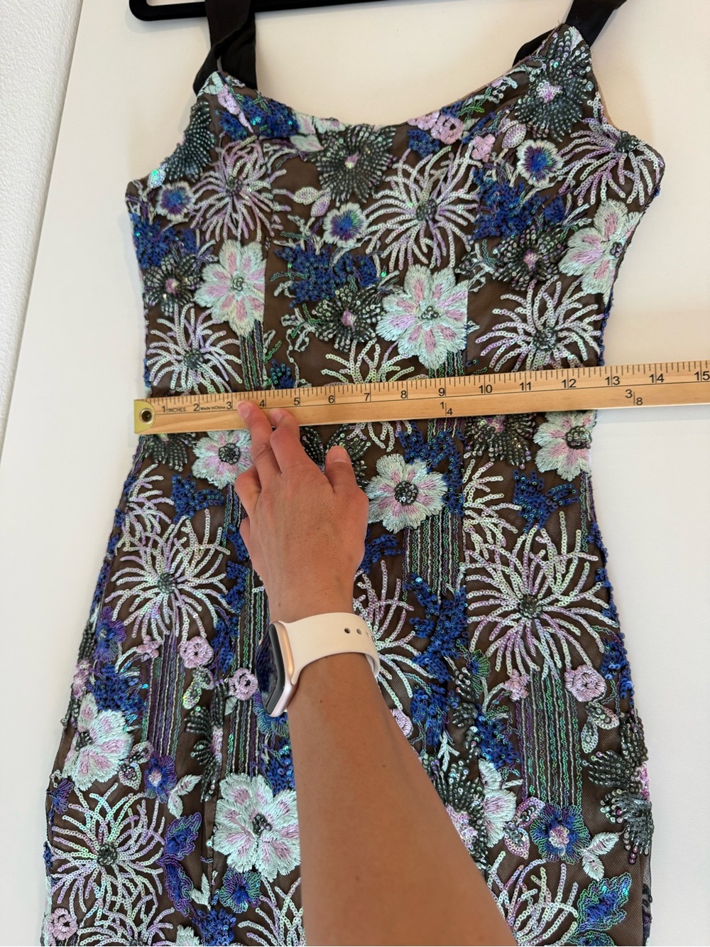 ELLIATT Paige Sequin Mesh Midi Dress Sz Small - Picture 13 of 16